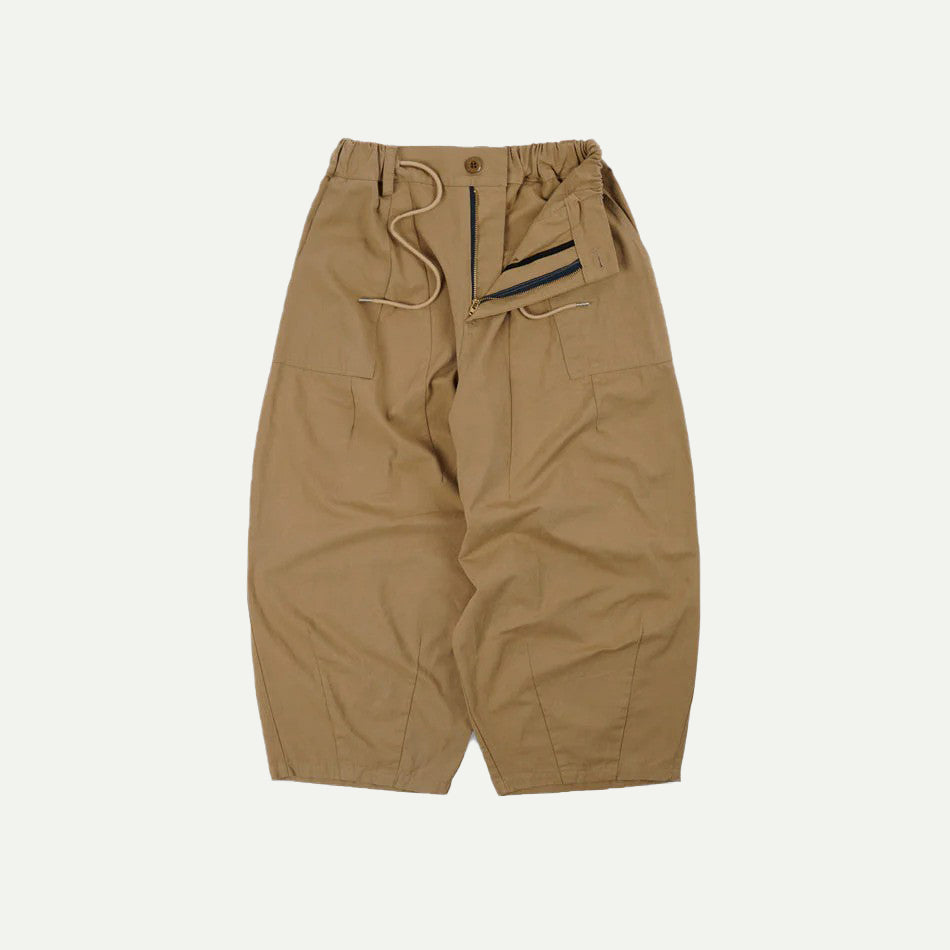 Frizmworks Beige Cotton Twill Balloon Pants