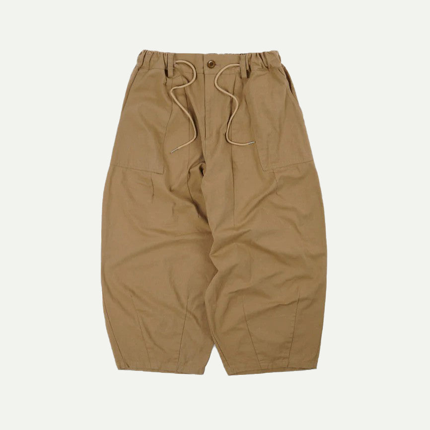 Frizmworks Beige Cotton Twill Balloon Pants