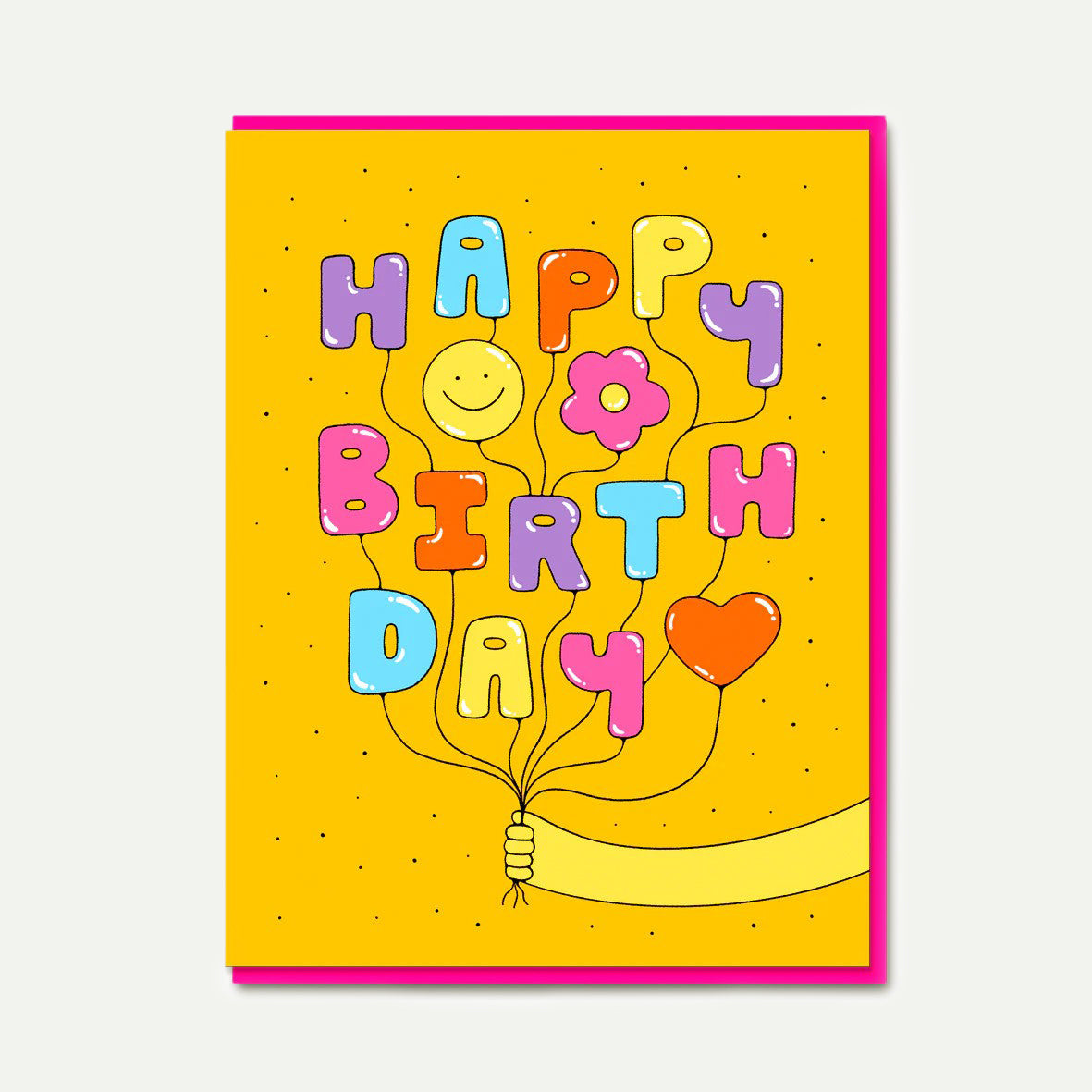 1973 BC Birthday Balloons Greeting Card