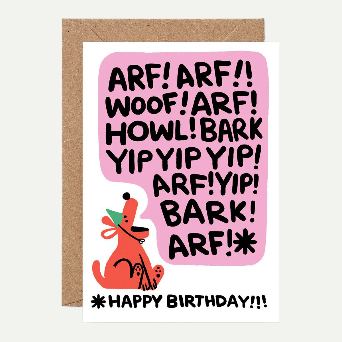 Wrap Birthday Bark Greeting Card