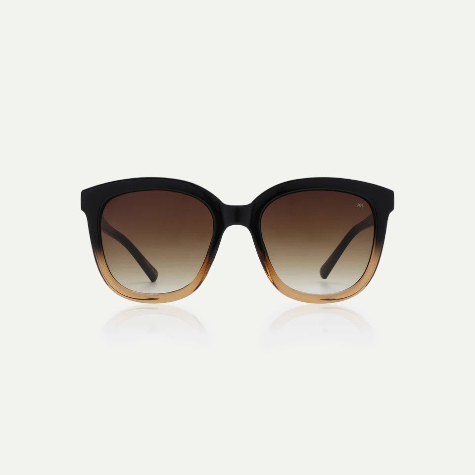 A.Kjaerbede Black/Brown Transparent Billy Sunglasses