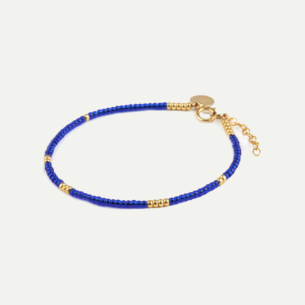 Wanderlust Life Morocco Blue Beaded Bracelet