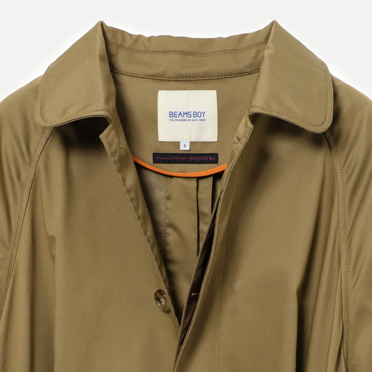 Beams Boy Beige Solotex S/C Coat