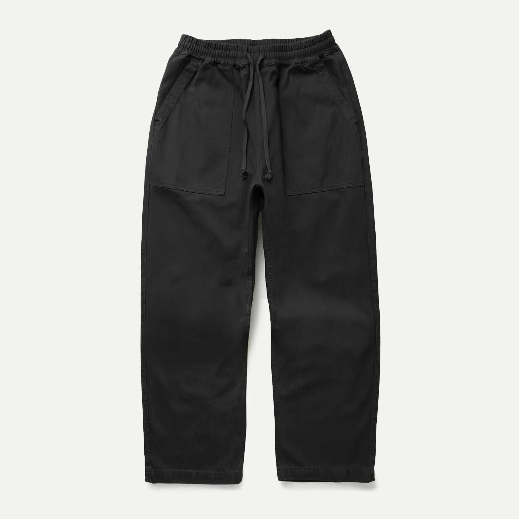 Service Works Black Herringbone Chef Pant