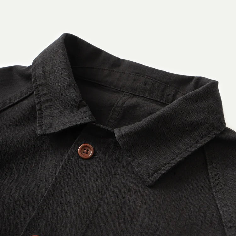 Service Works Black Herringbone FOH Jacket