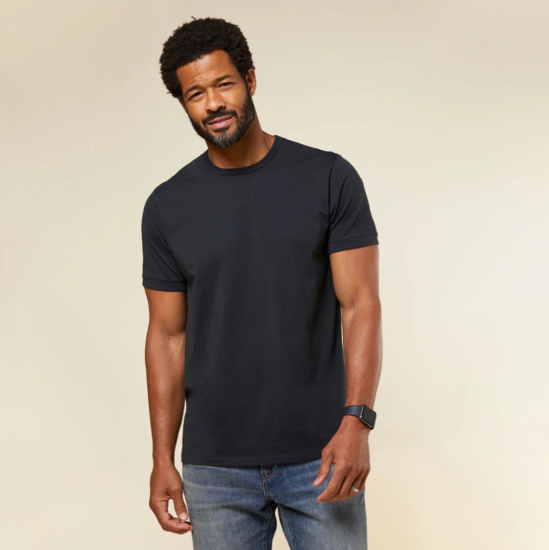 Outerknown Bright Black Sojourn Tee