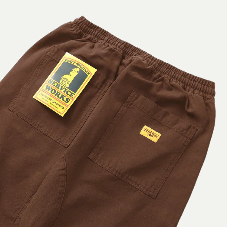 Service Works Brown Canvas Chef Pant