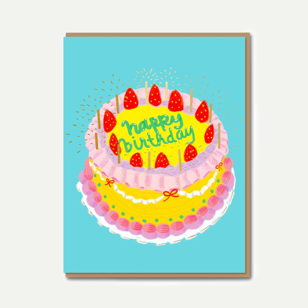 1973 CS Ichigo Birthday Cake Greeting Card