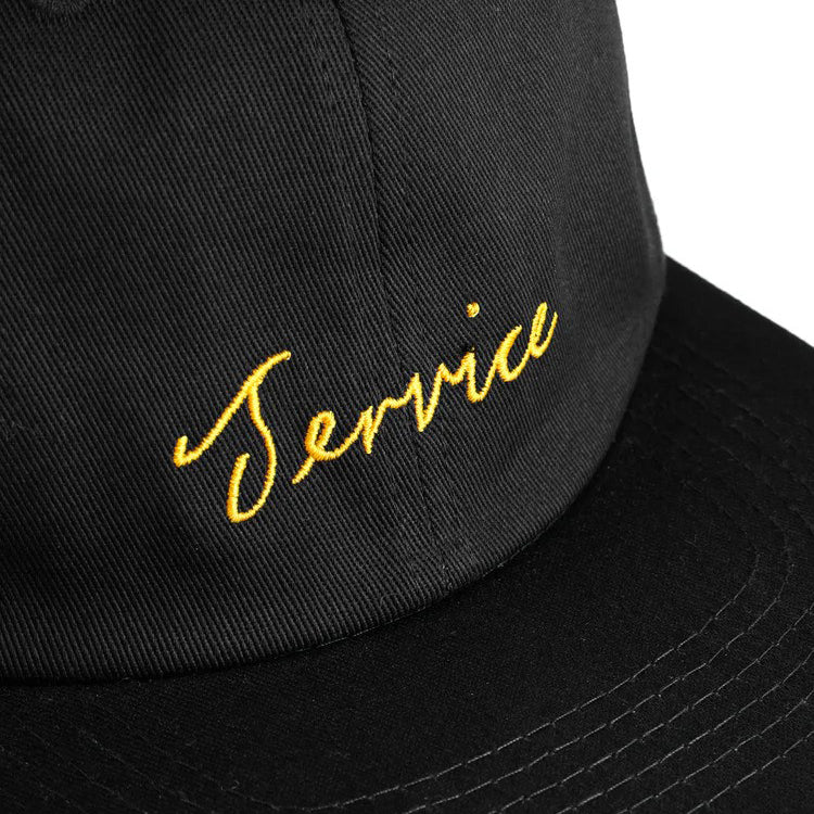 Service Works Black Script Cap