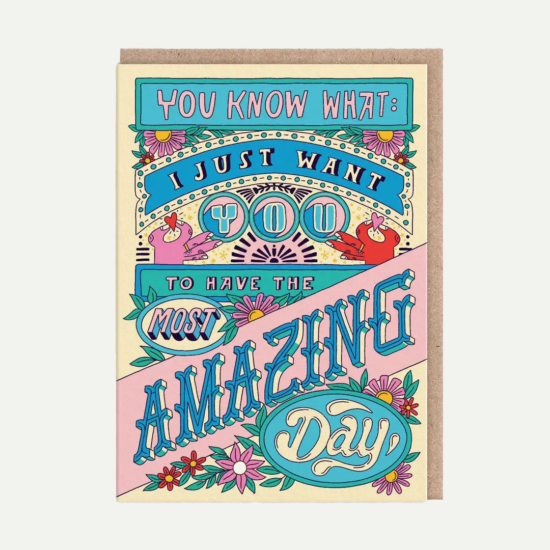 Ohh Deer Just Have The Most Amazing Day Birthday Card