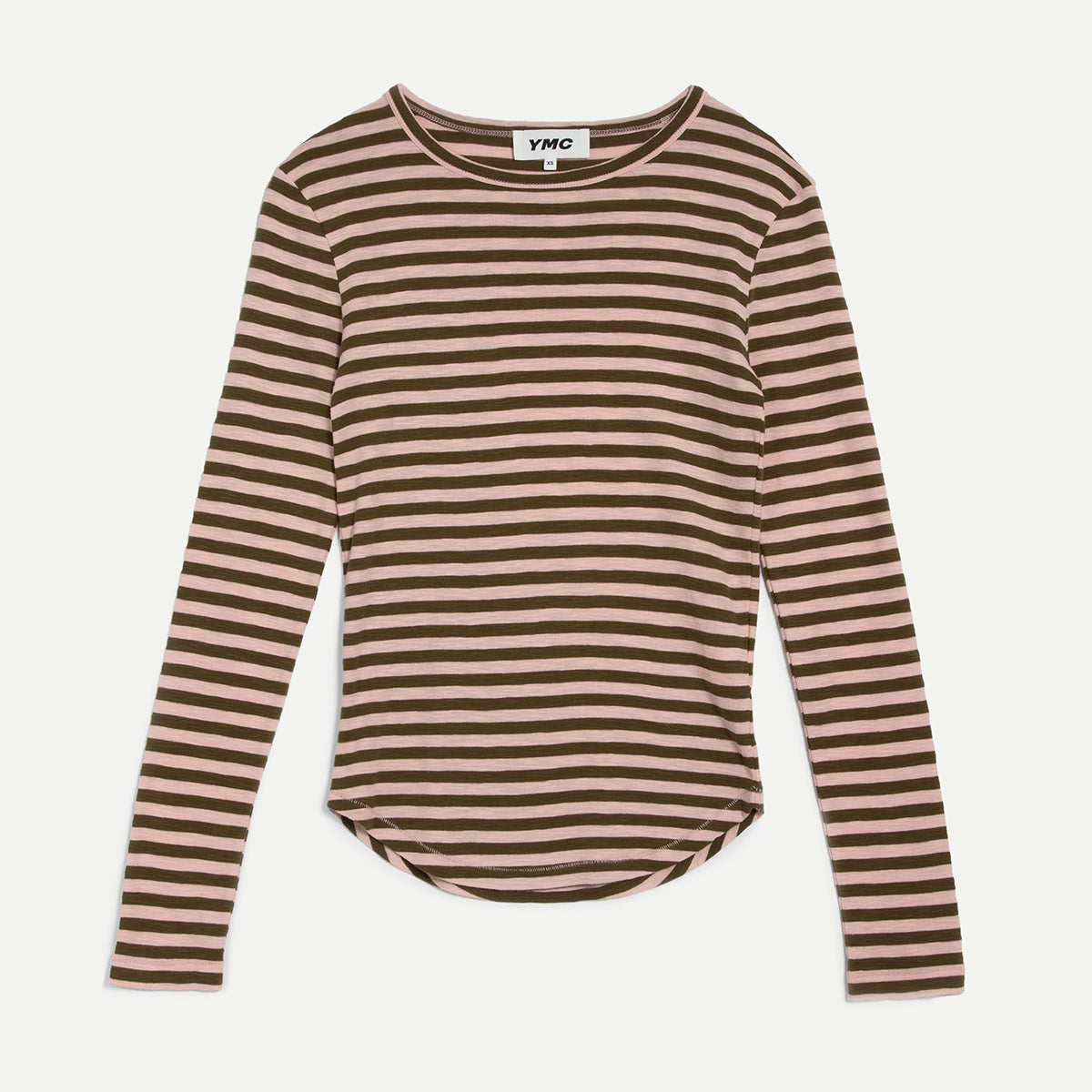 YMC Olive/Pink Charlotte Long Sleeve Top