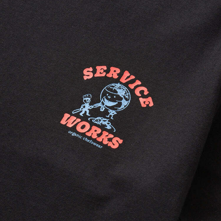 Service Works Black Organic Chefswear Tee