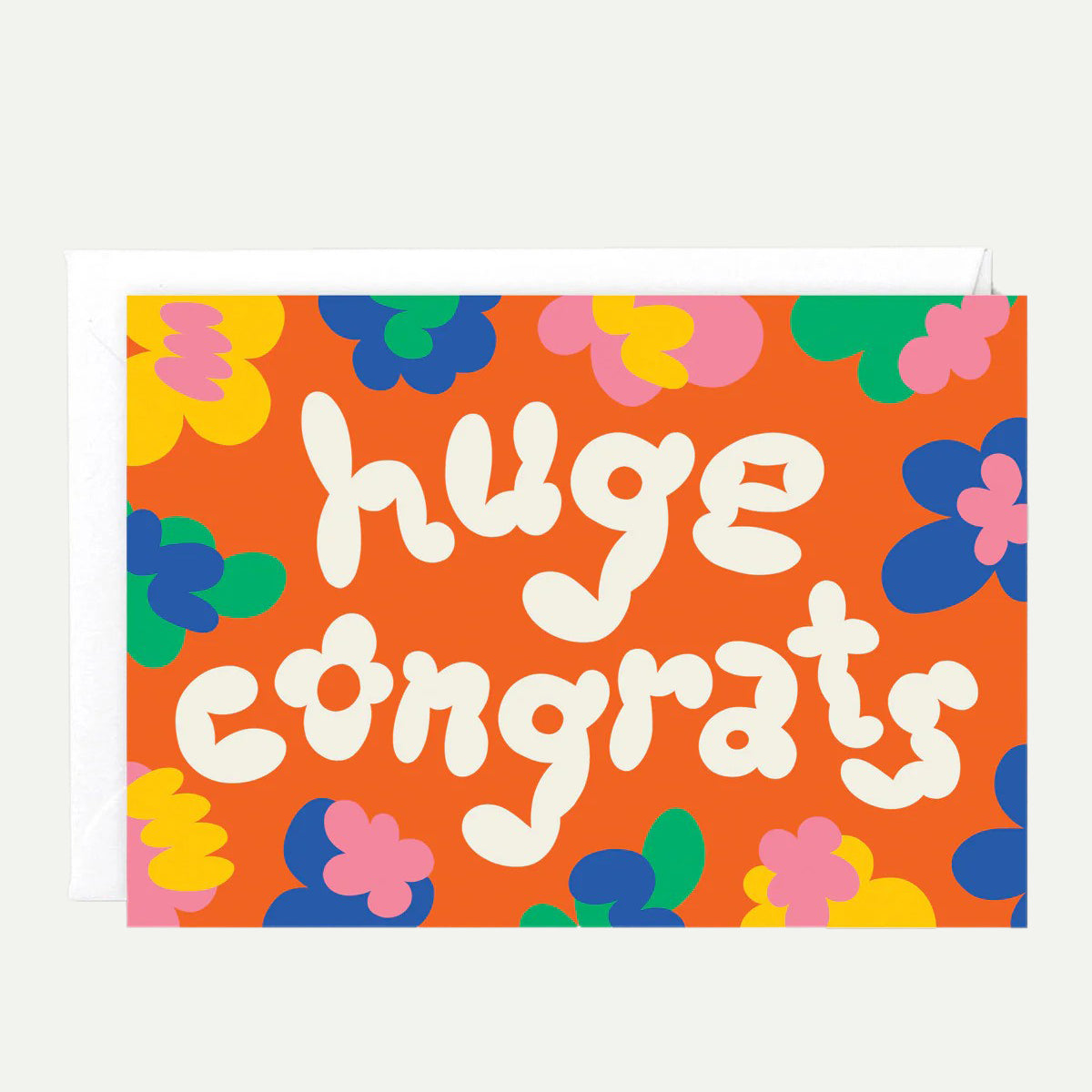 Wrap Huge Congrats Embossed Greeting Card