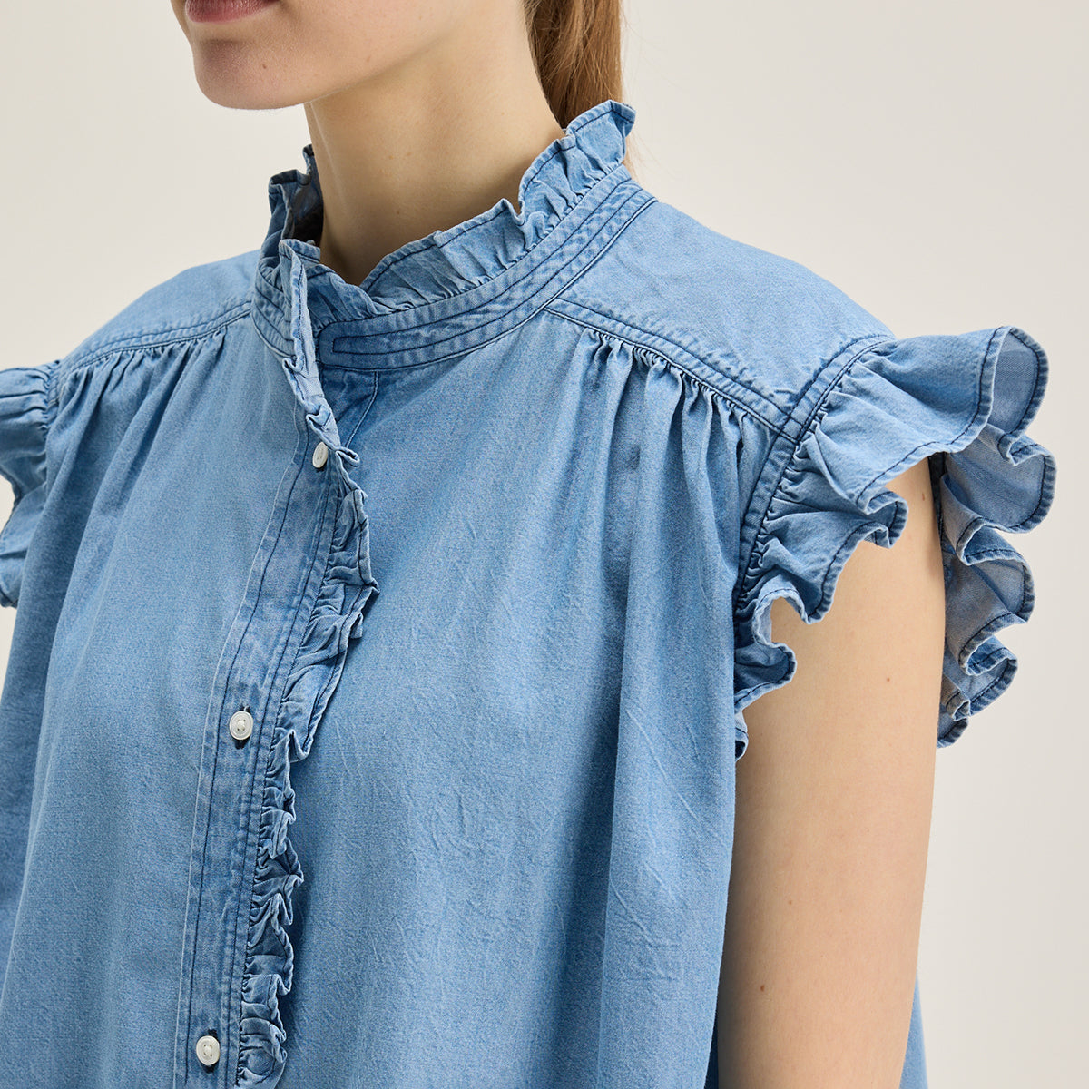 Bellerose Chambray Coyote Blouse