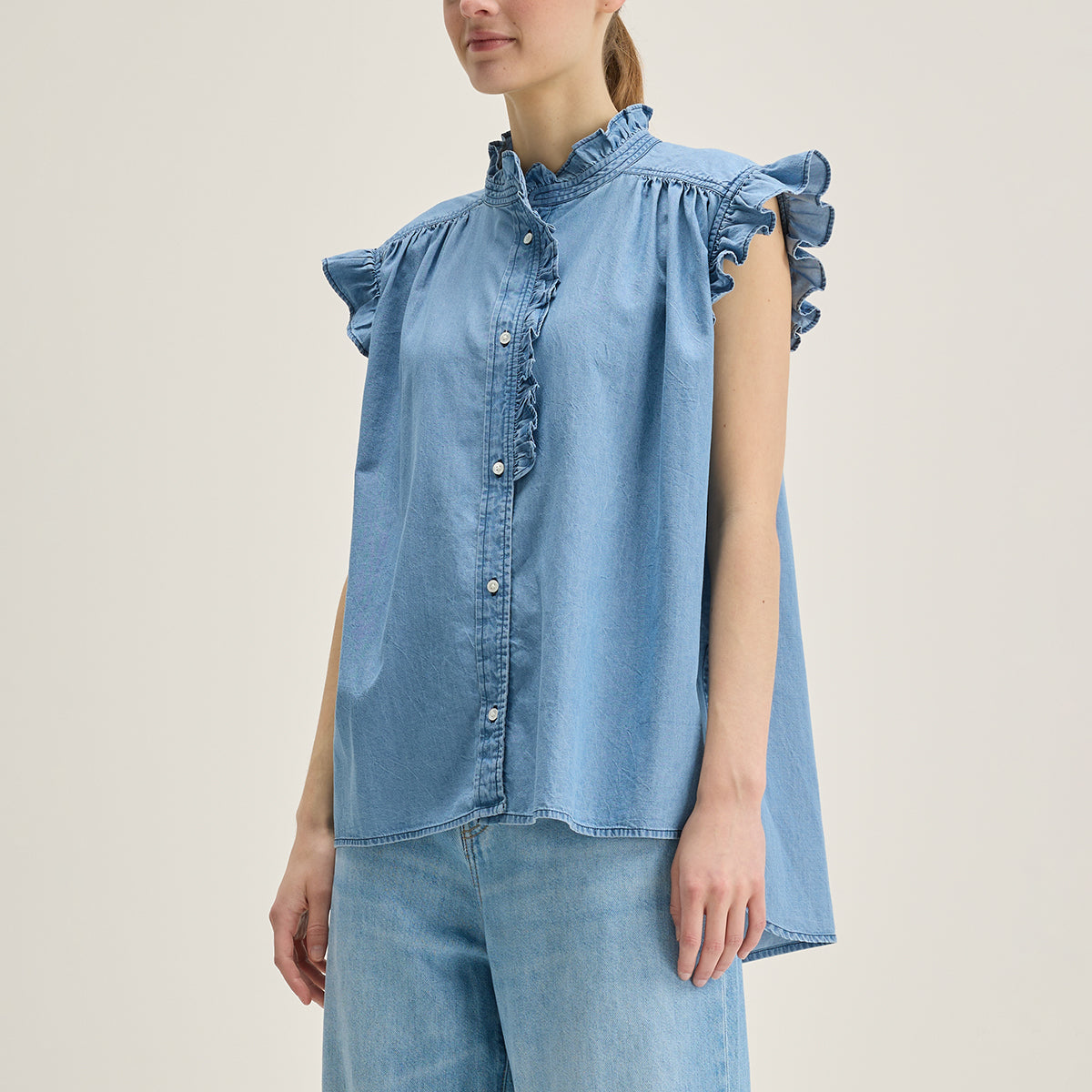 Bellerose Chambray Coyote Blouse