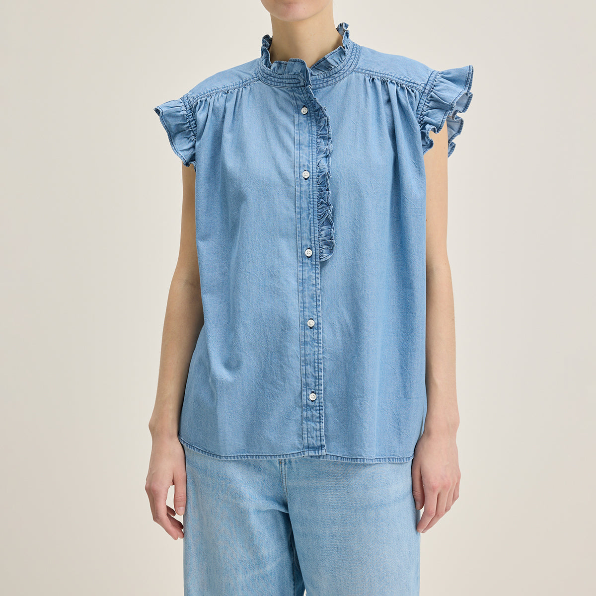 Bellerose Chambray Coyote Blouse