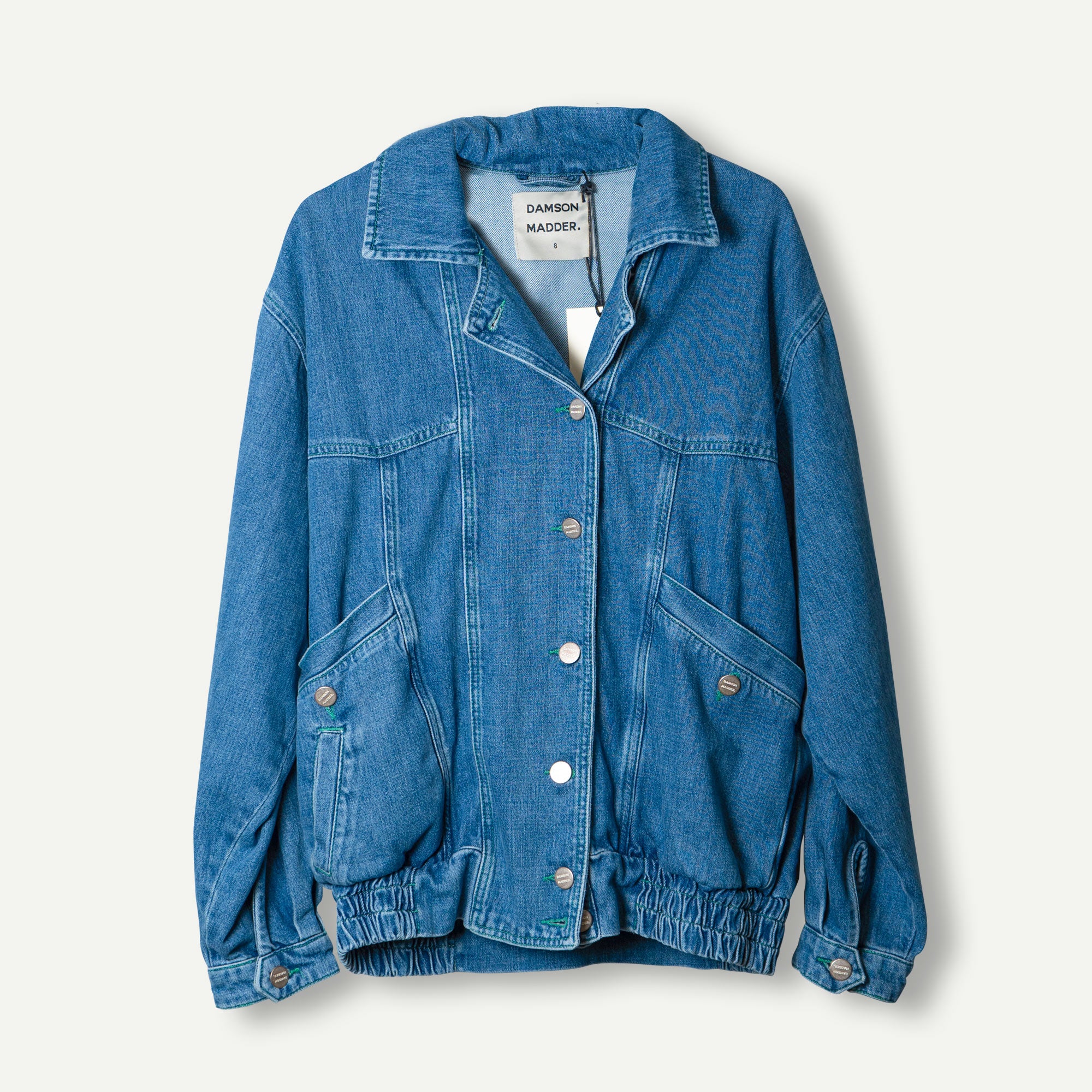 Damson Madder Blue Vintage Wash Claudia Bomber
