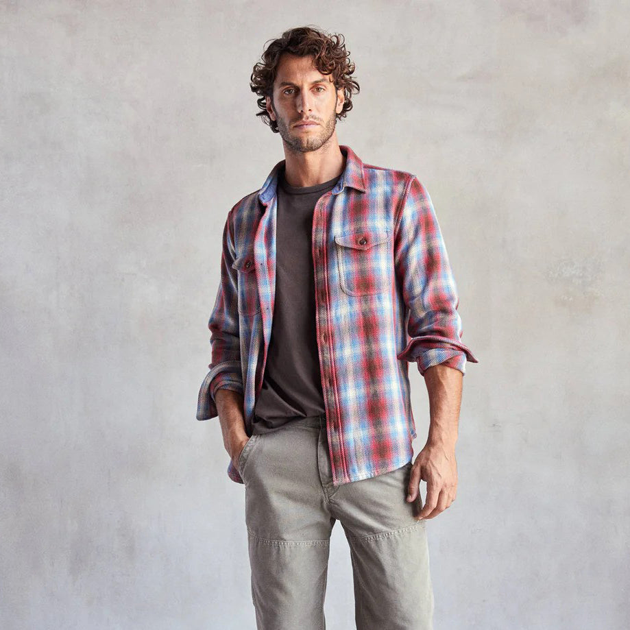 Outerknown Desert Sands Plaid Blanket Shirt