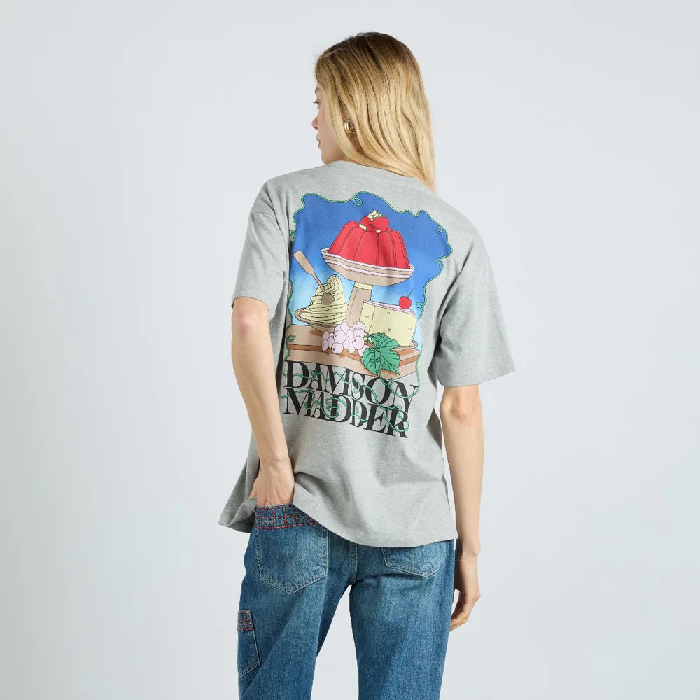 Damson Madder Grey Dessert Boyfriend T-Shirt