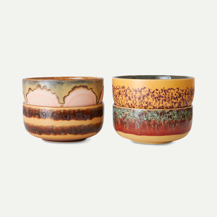 HKliving 70s Ceramics Harbour Dessert Bowl