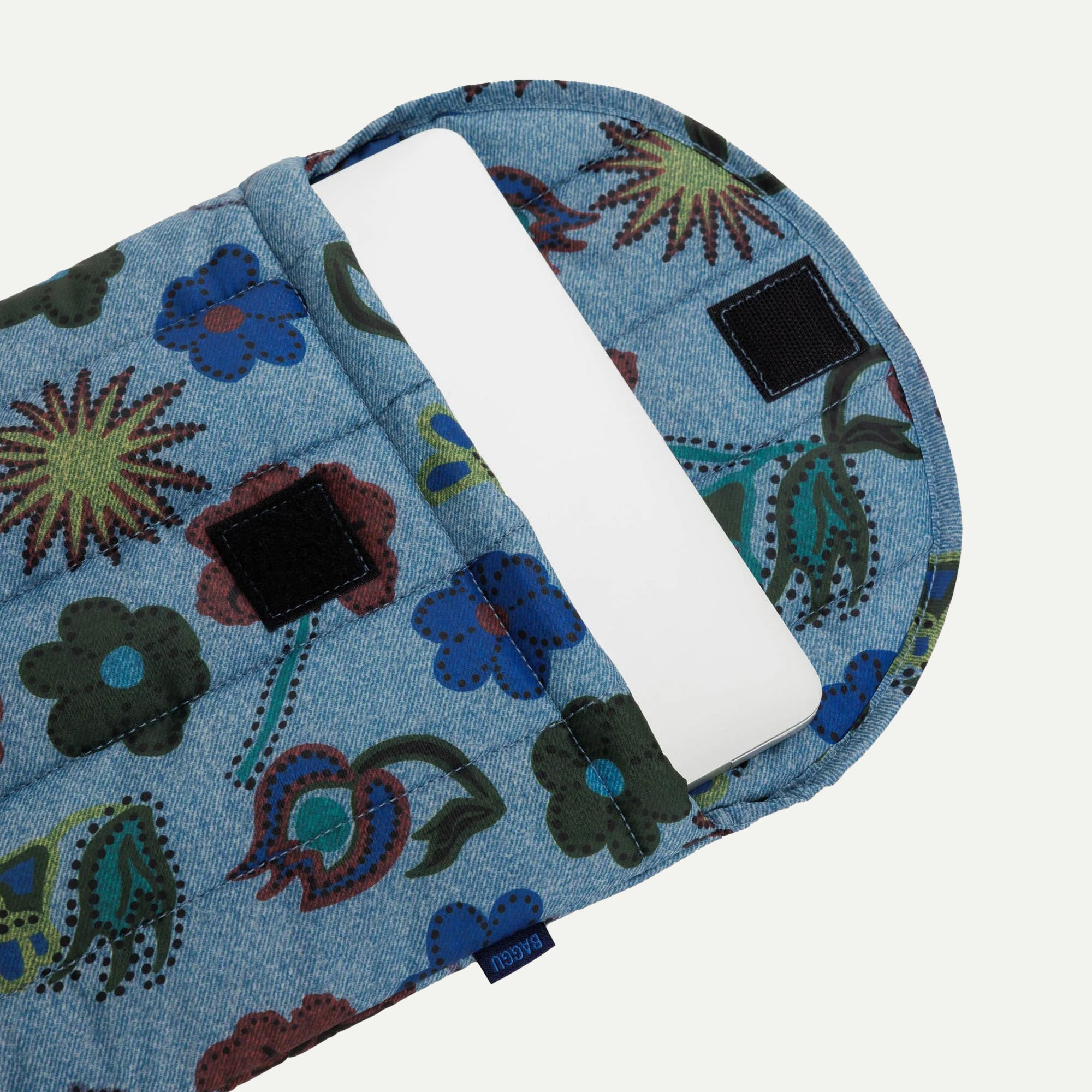 Baggu Digital Denim Birds Puffy Laptop Sleeve 13" / 14"