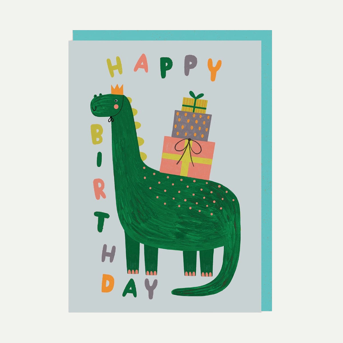 Ohh Deer Happy Birthday Cute Dinosaur Greeting Card