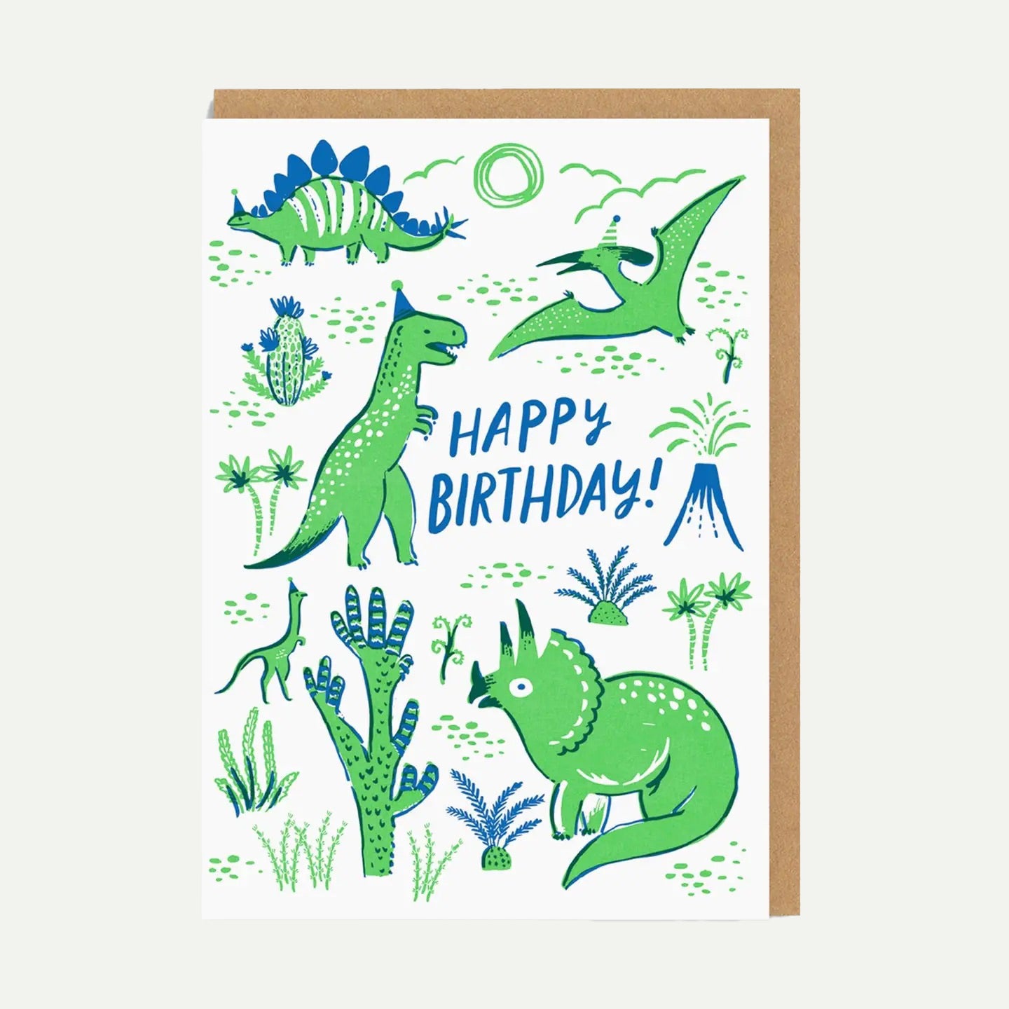 Ohh Deer Dino Party Greeting Card