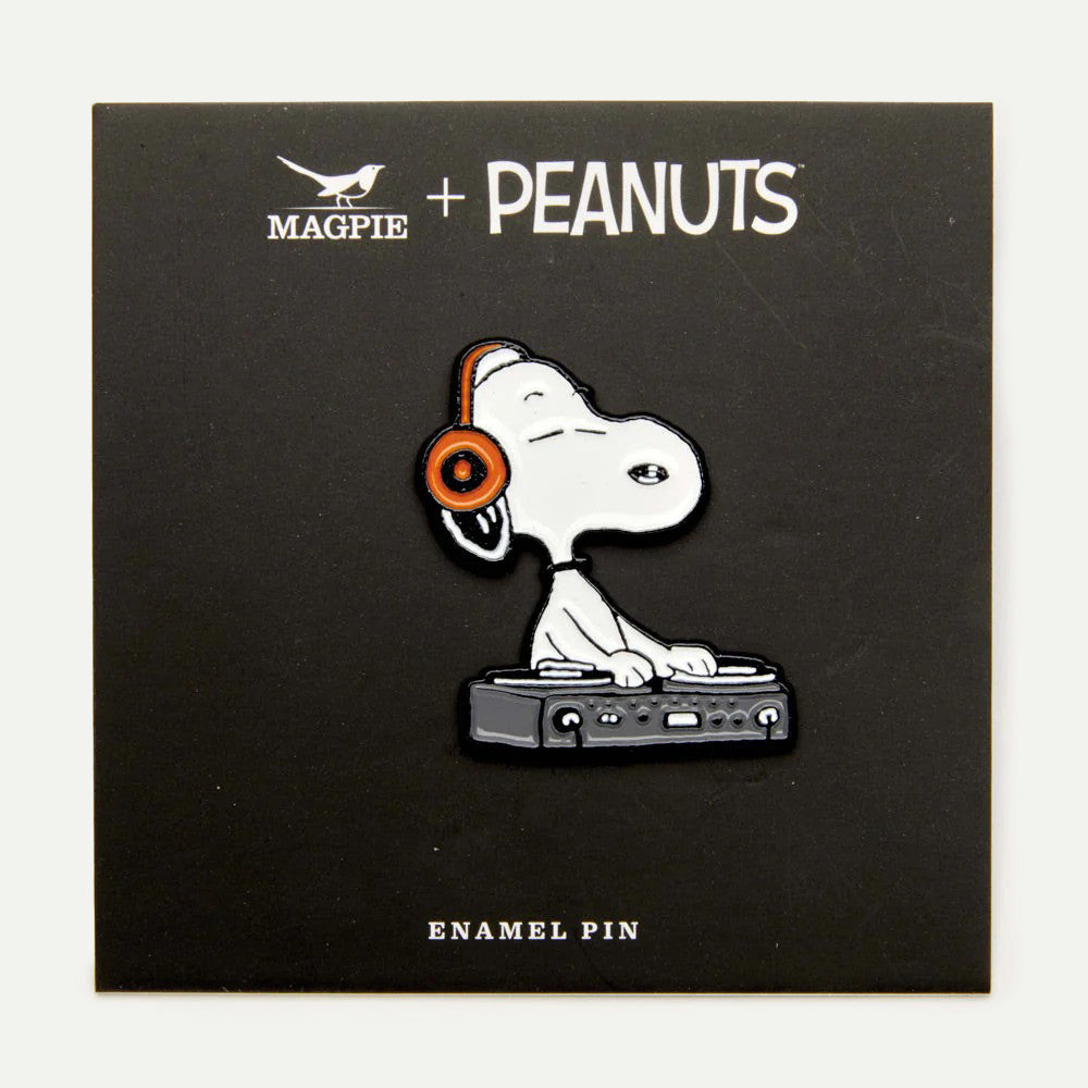 Magpie X Peanuts Music is Life DJ Enamel Pin