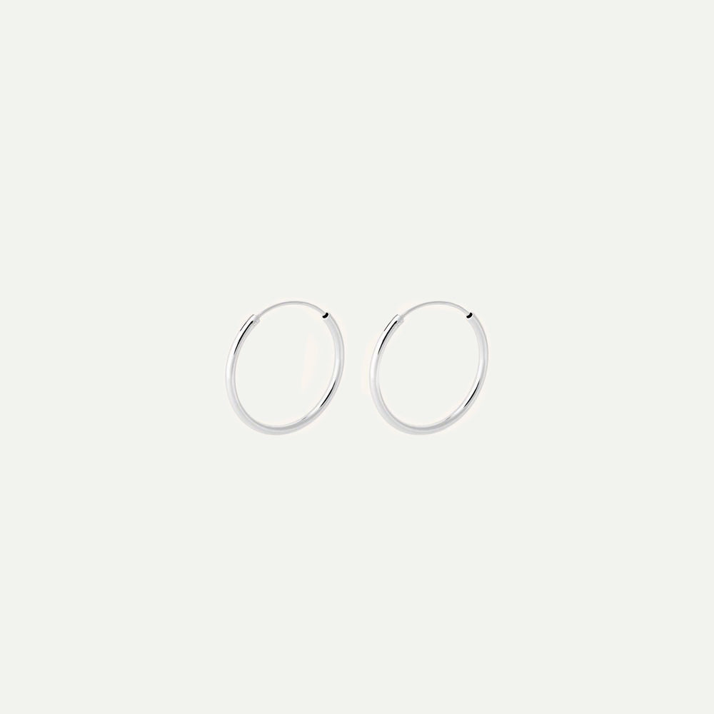 Pernille Corydon Silver Mini Plain Hoops