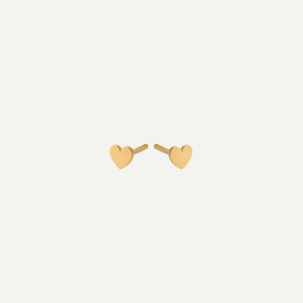 Pernille Corydon Gold Mini Heart Earrings