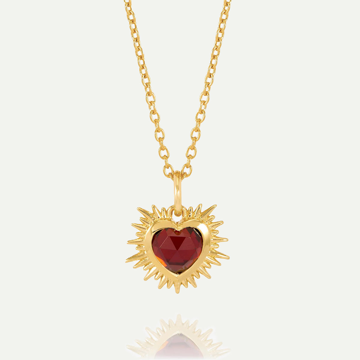 Rachel Jackson Garnet Electric Love Necklace