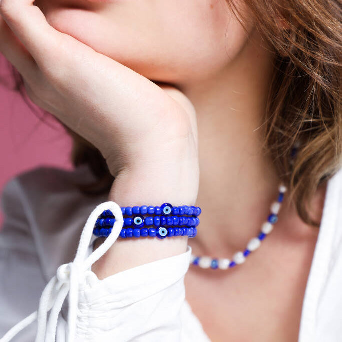 Peachy & Wild Blue The Protector Bracelet