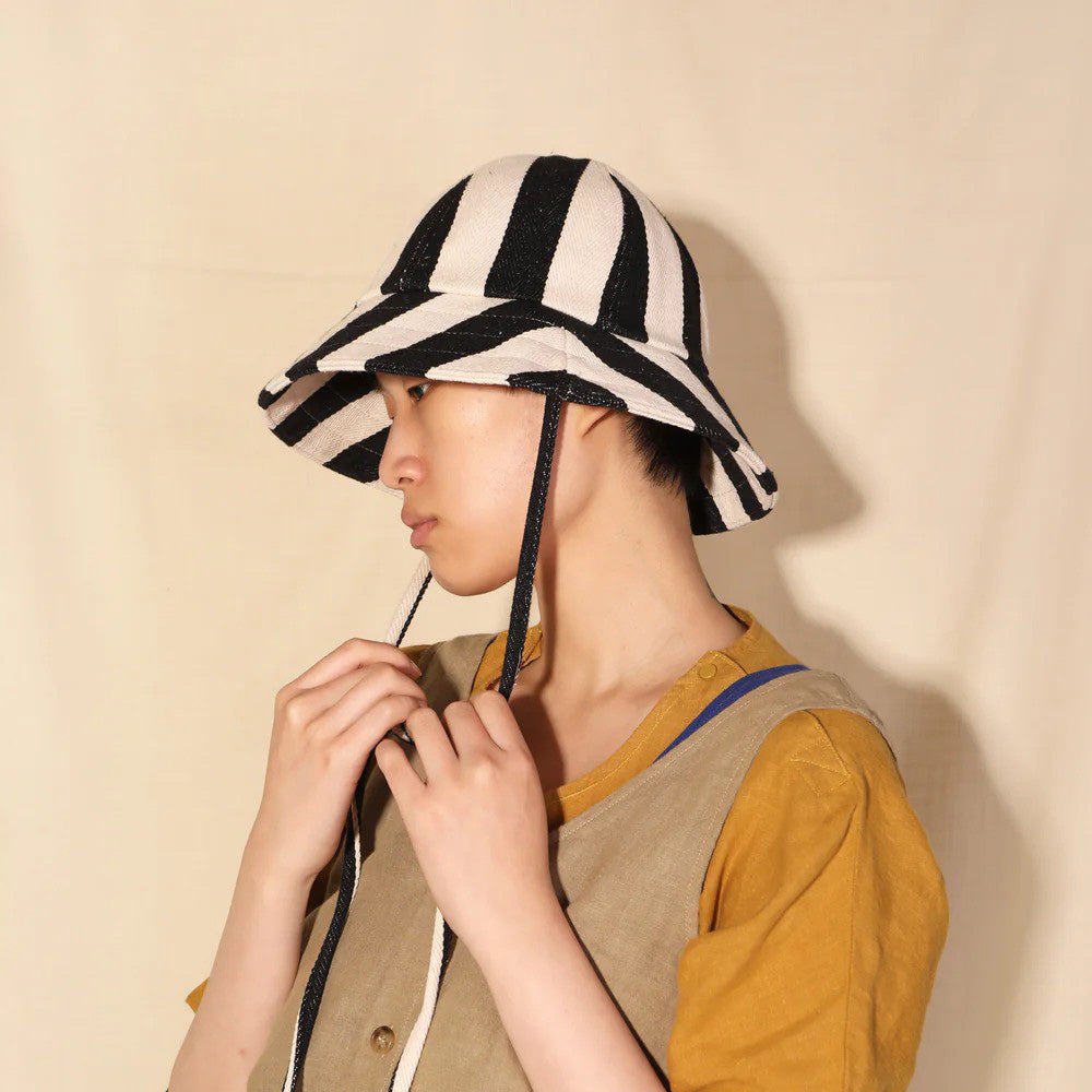 L.F. Markey Black Stripe Lyon Sun Hat
