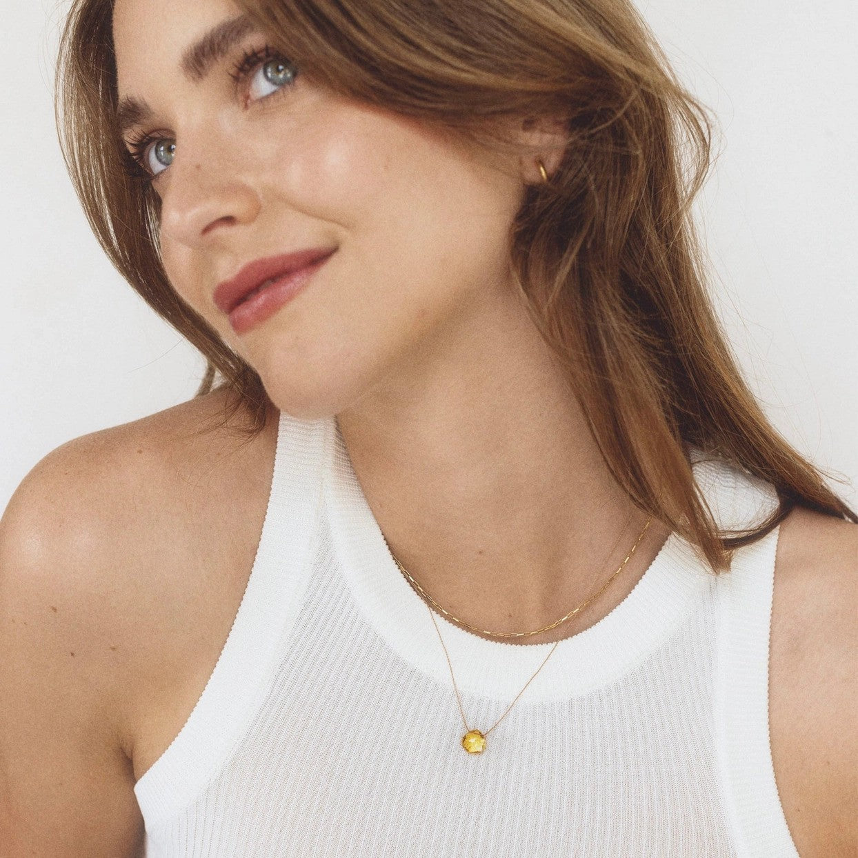 Wanderlust Life Citrine Fine Cord Necklace