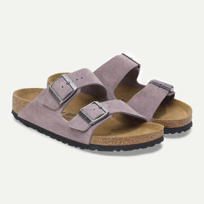 Birkenstock Faded Purple Arizona Suede Sandals