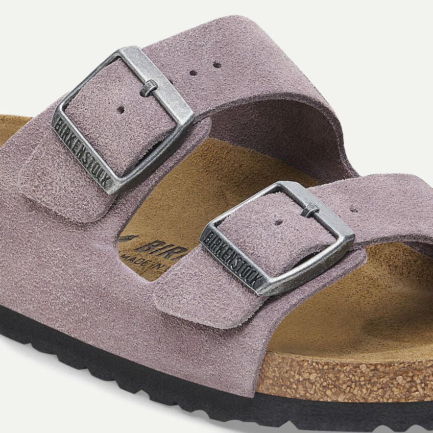 Birkenstock Faded Purple Arizona Suede Sandals