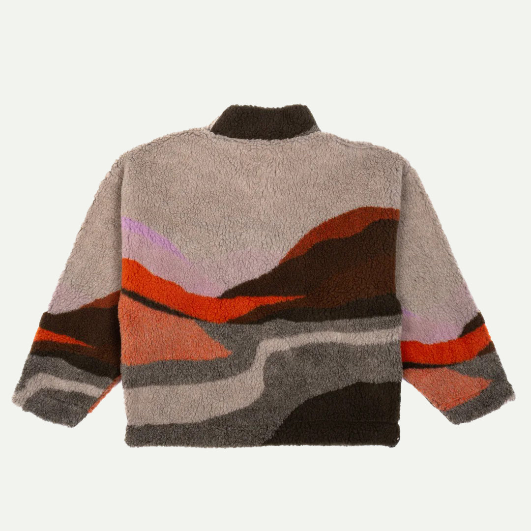 Girls Of Dust Landscape Teddy Fleece Space Sweater