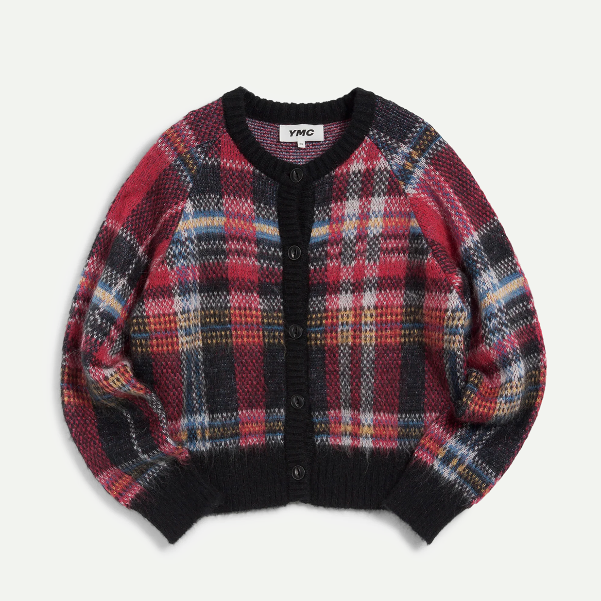 YMC Multi Tartan Foxtail Cardigan
