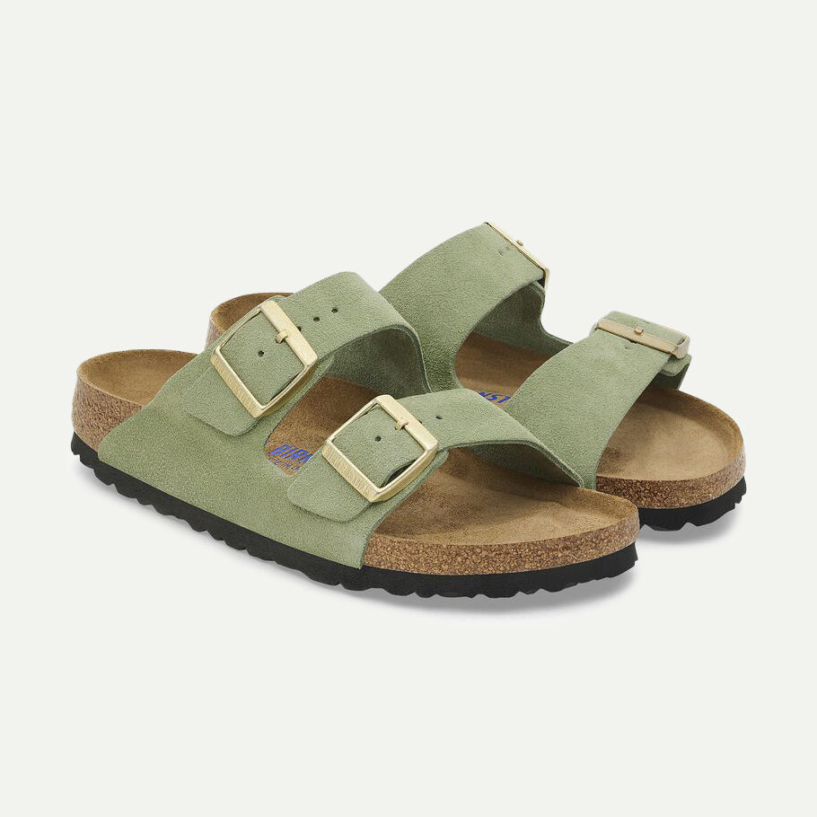 Birkenstock Green Tea Arizona Suede Sandals