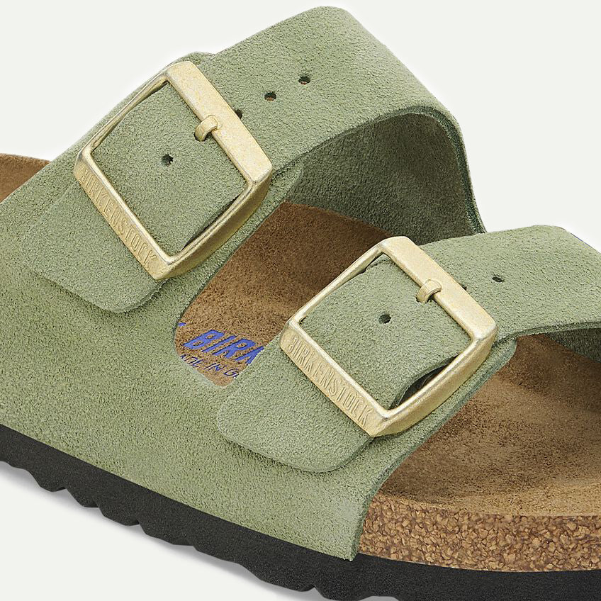 Birkenstock Green Tea Arizona Suede Sandals