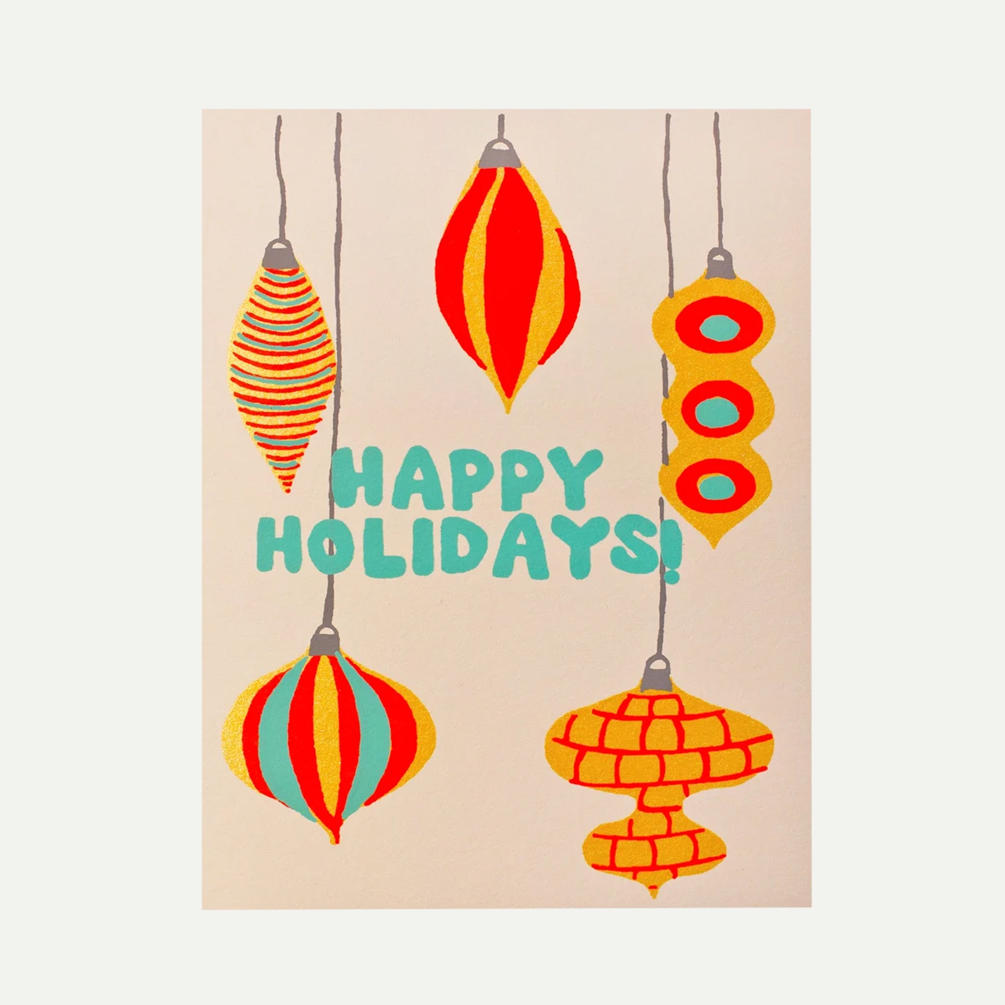 Alphabet Studios Holiday Ornaments Greeting Card