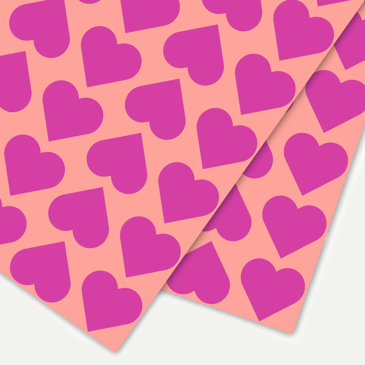 1973 Heart Wrapping Paper