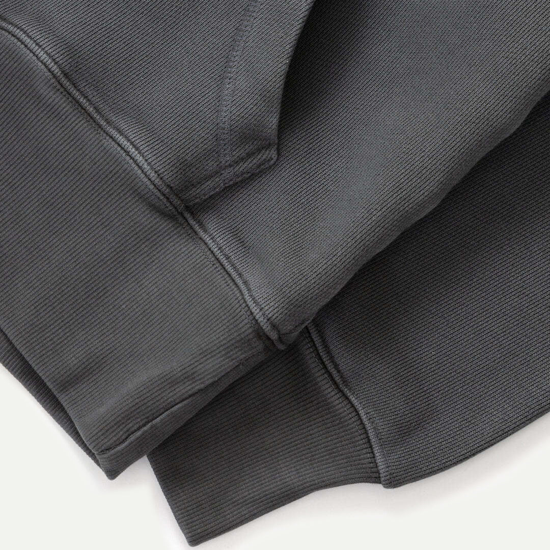 Power Goods Washed Black Loopback Hoodie