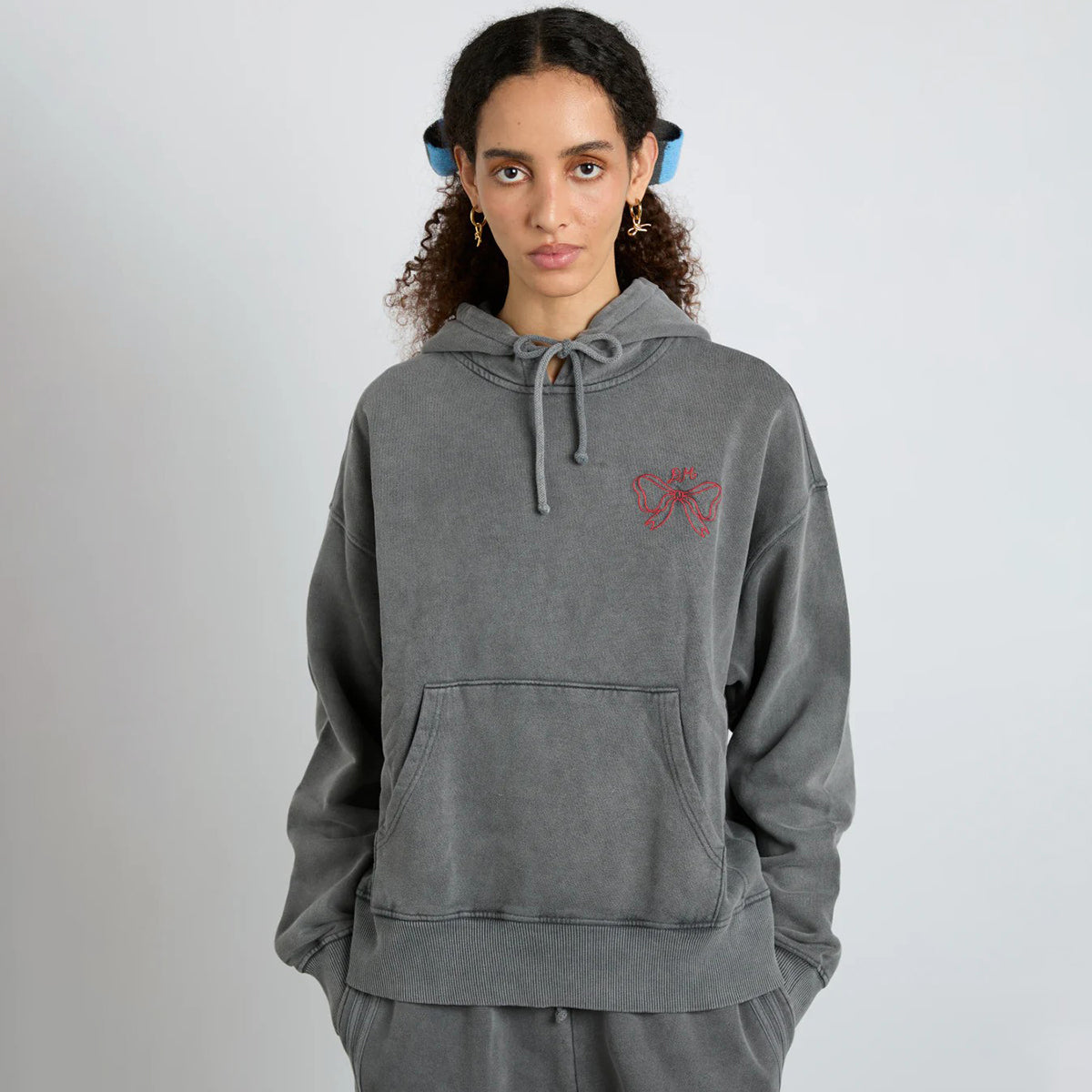 Damson Madder Grey Wash Hayley Hoodie