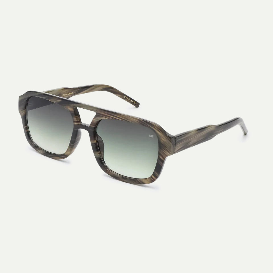 A.Kjaerbede Striped Horn Kaya Sunglasses