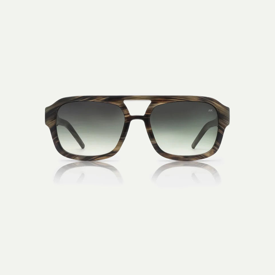 A.Kjaerbede Striped Horn Kaya Sunglasses