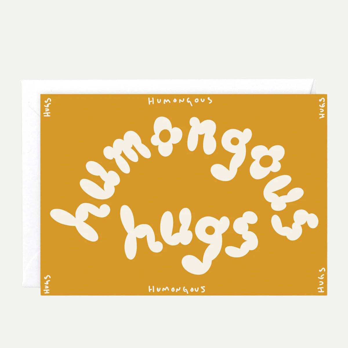 Wrap Humongous Hug Embossed Greeting Card