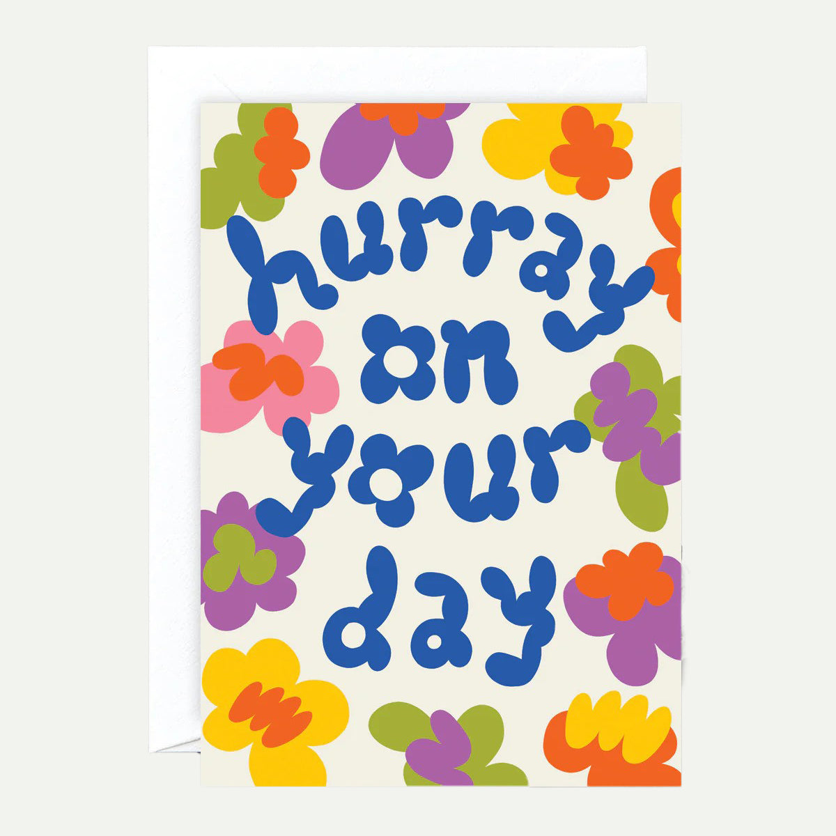 Wrap Hurray On Your Day Embossed Greeting Card