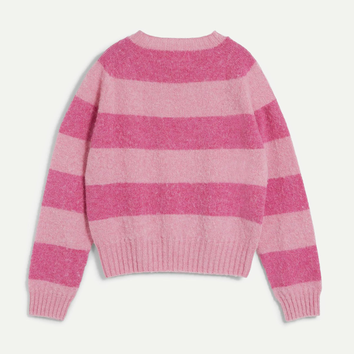 YMC Pink Stripe Jets Crew Knit