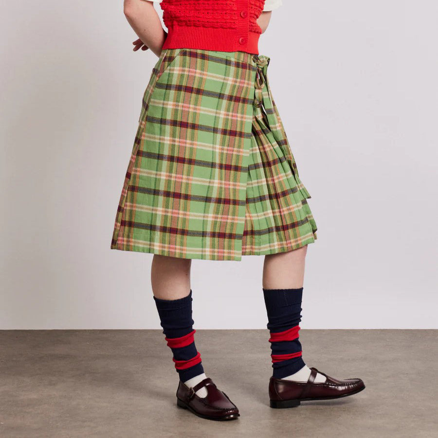 Damson Madder Green Check Kat Kilt